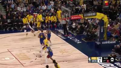 [Highlight] LeBron hits the side of the backboard on his first 3 attempt of the season