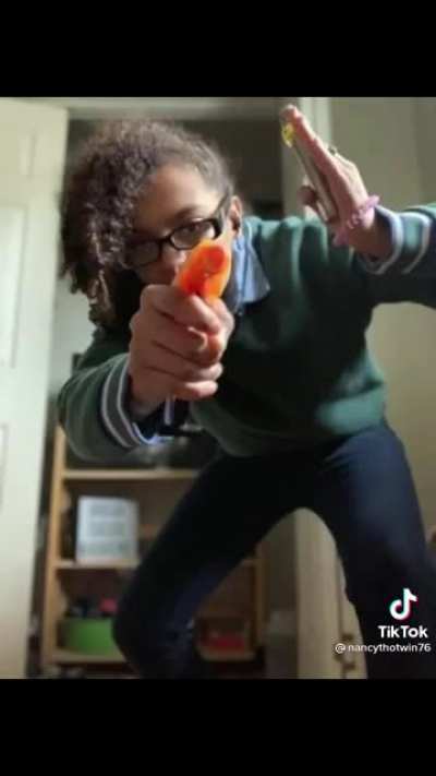 Recreating her kids’ pictures