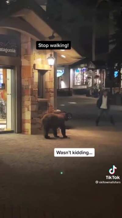 He’s minding his own business.