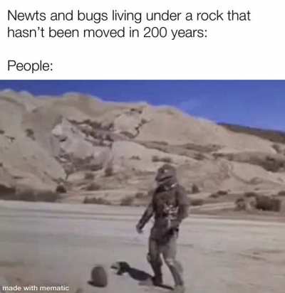 Fuck them newts and bugs