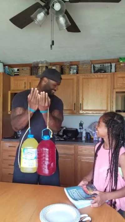 The joy of having children.