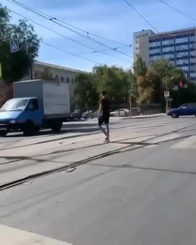 An elite douchebag taken aback by the act of a premium douchebag