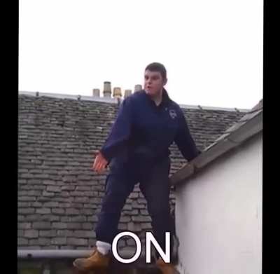 Angry Scotsman on the Roof