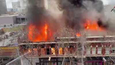 Massive fire burning in downtown San Jose, California | January 7 2021