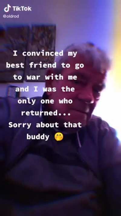 "Sorry about that buddy ?"