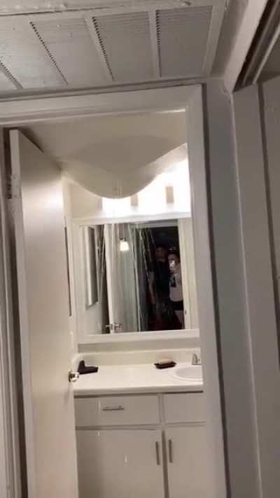 Ceiling's water broke