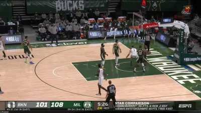 [Highlight] Blake Griffin skies for the putback jam off the KD miss