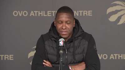 [Highlight] Reporter asks Masai Ujiri why the summer in the draft is a better time to make moves as opposed to the trade deadline: "Because at the end of the day, in the summer, there are 29 losers and one winner. There are 29 teams looking to do more."