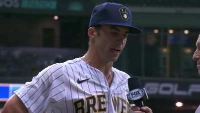 [Highlight] [Highlight] Sal Frelick gets the double Gatorade treatment during his post game interview with Ken Rosenthal
