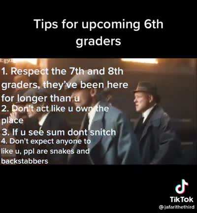 Stay in yo lane 6th graders