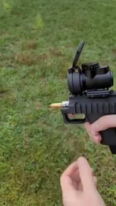 to demonstrate this gun