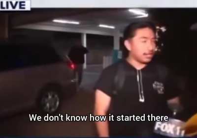 Guy in LA blames the fires on "the gays"