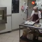 This camera footage looks like a typical silent comedy movie