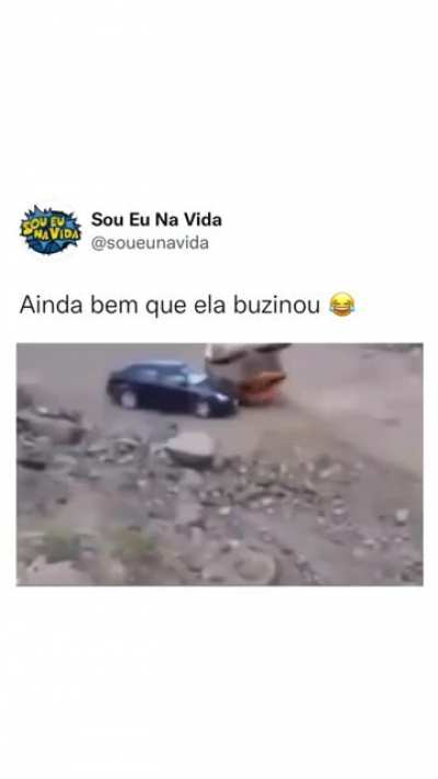 good thing she honked???