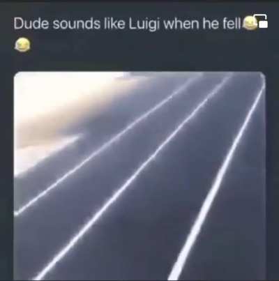 Abrupt Luigi fall