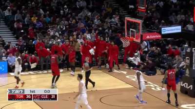 [Highlight] Pascal with the deep 3 to beat the 1st quarter buzzer