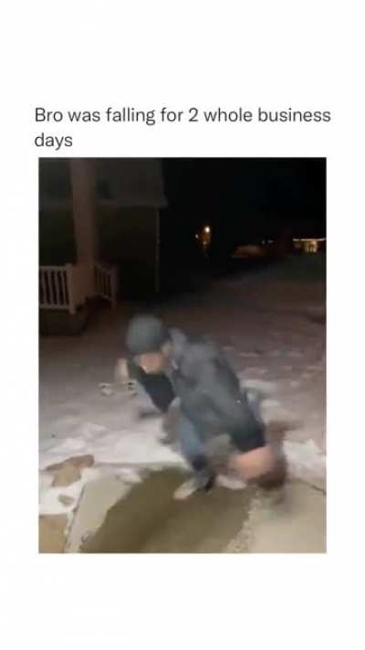 The Scooby doo fall