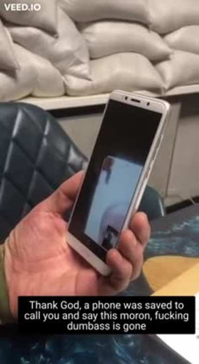 Ukrainian soldier mocks dead Russian soldier's girlfriend.