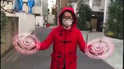 A brilliant use of LED fans to recreate Dr Strange spell