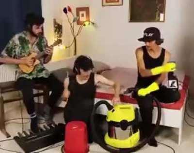 These guys create techno music without a computer