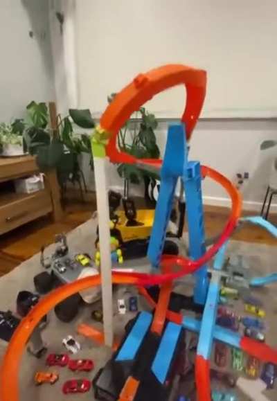 Built a hot wheels loop