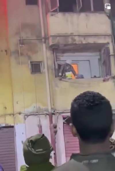 How not to put out a fire 101