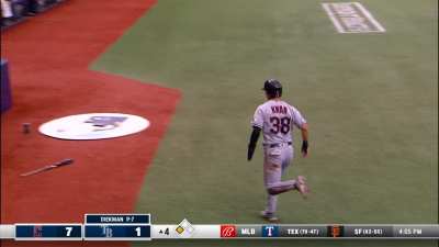 [Highlight] [Highlight] Andres Gimenez hits a little league rbi triple off the knob of his bat