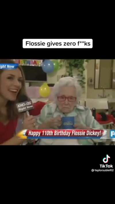 flossie dickey at 110
