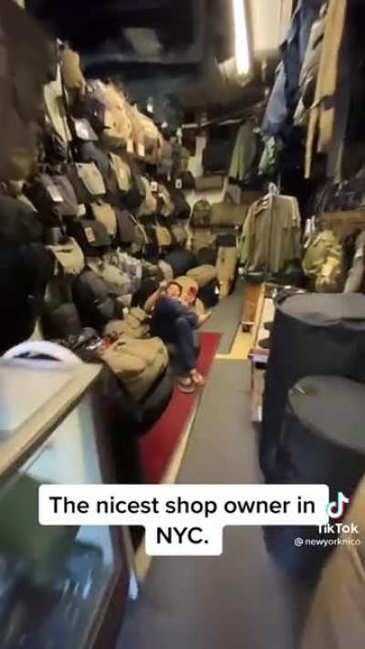 Nicest shop owner in NYC