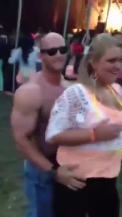 Just dancing with my new boyfriend I just met at the concert.