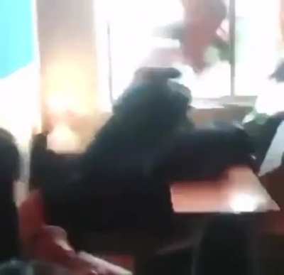 He asked the teacher if there was any homework for the day