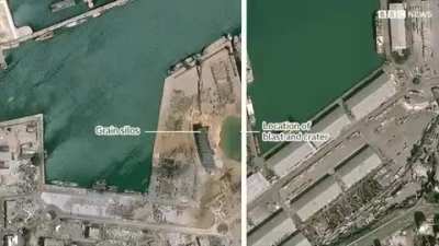 Beirut before &amp; after yesterday blast