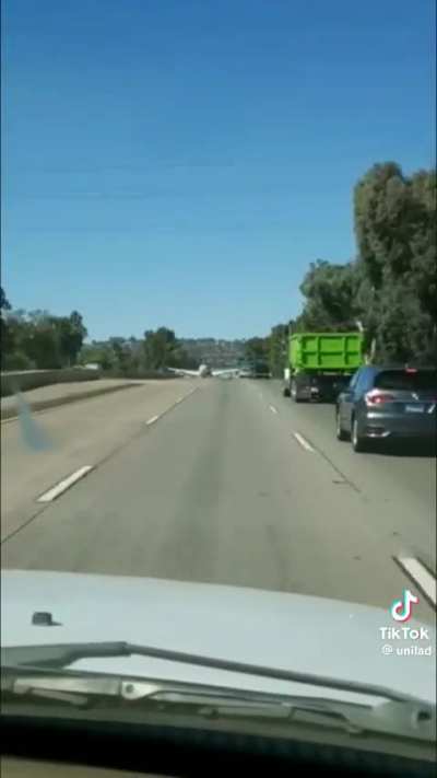 Plane lands on highway perfectly