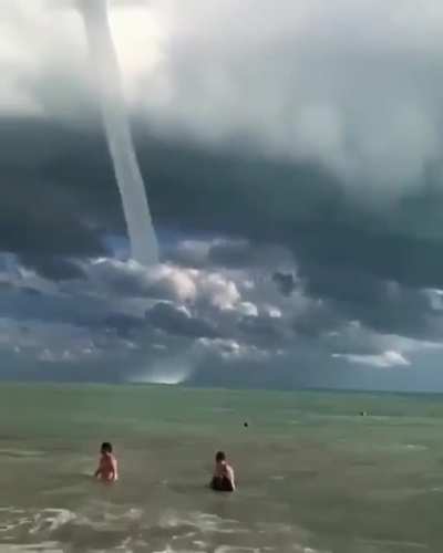 ? Waterspout over the Black Sea. It looks very impressive