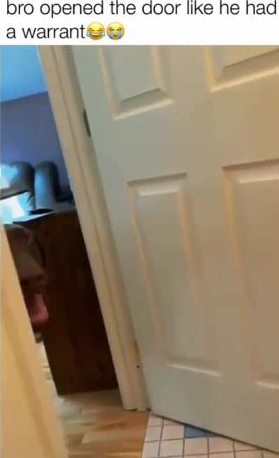 Open the door! FBI!