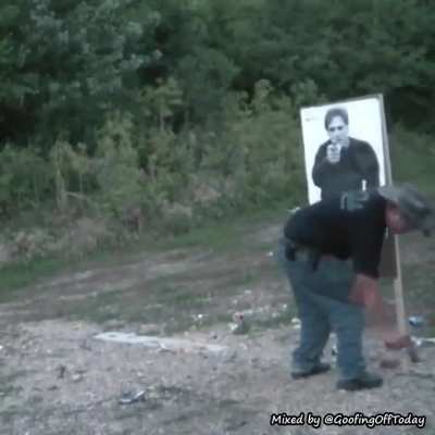 to practice shooting in target