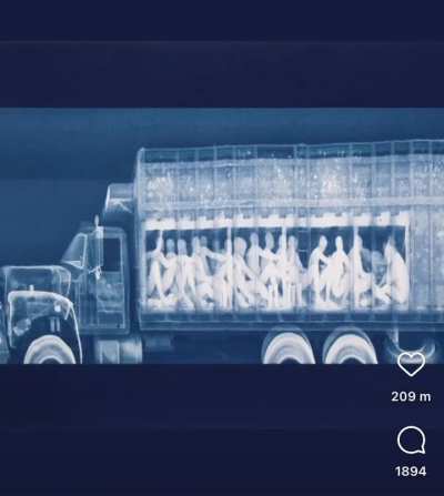 X-Ray taken by US-Mexico Border Patrol