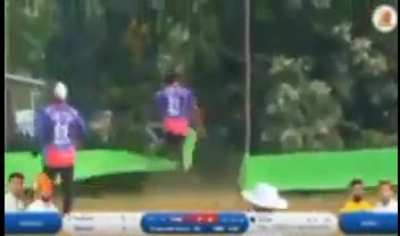 A great moment in the game of cricket!