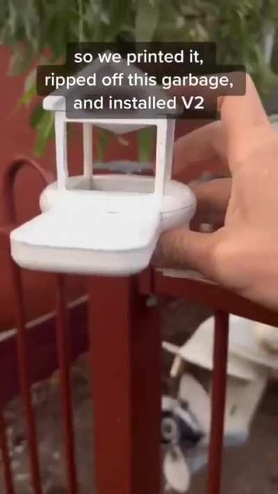 A guy makes a house for his frog friend