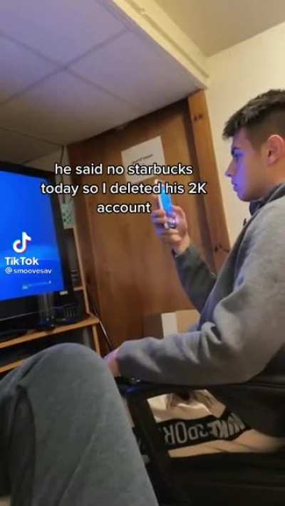 Starbucks moment.