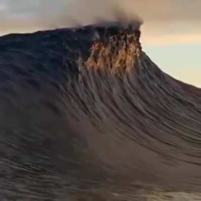 ? Wave touches the clouds