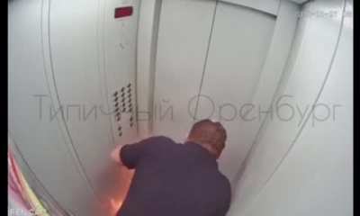 "I wonder if I can light my shot of Vodka in this elevator."