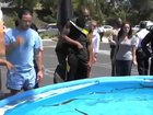 In honor of the Blackmamba, here’s Kobe Bryant jumping over a pool of (many) snakes with the Jackass crew.