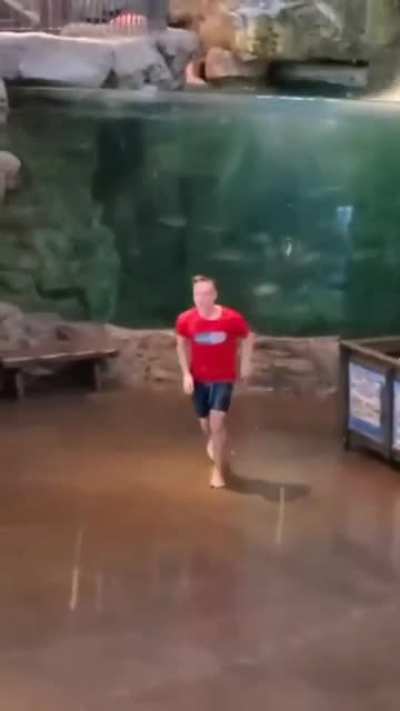 Jumping from a pool