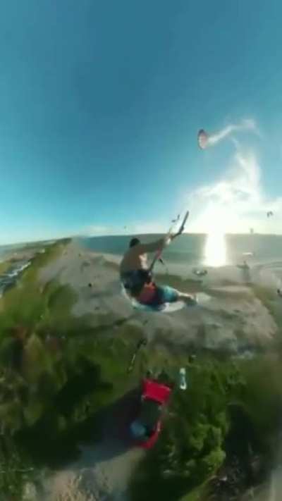 Jumping over an island