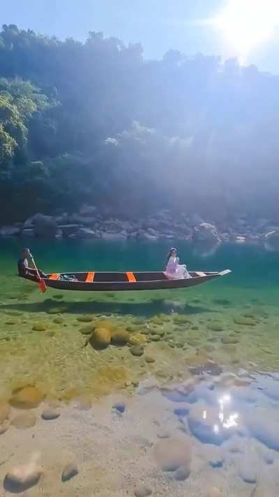 ? The Umngot river in Dawki, Meghalaya, India
