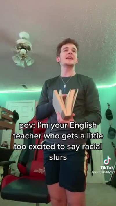 When your English teacher is a little to excited to say the n word