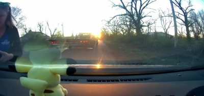 Woman claims guy is driving "her" car