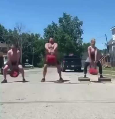 WCGW throwing weights over your head