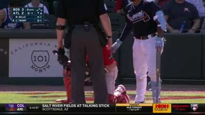 [Highlight] [Highlight] The umpire uses his "the catcher just got hit in the nuts, stop the pitch clock" power.